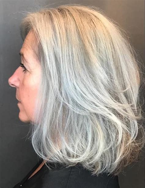Gorgeous Gray Hair Styles Medium Hair Styles Gorgeous Gray Hair