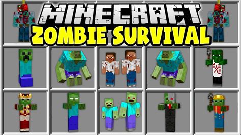 Minecraft Zombie Survival Mod Try To Survive In A Min Doovi