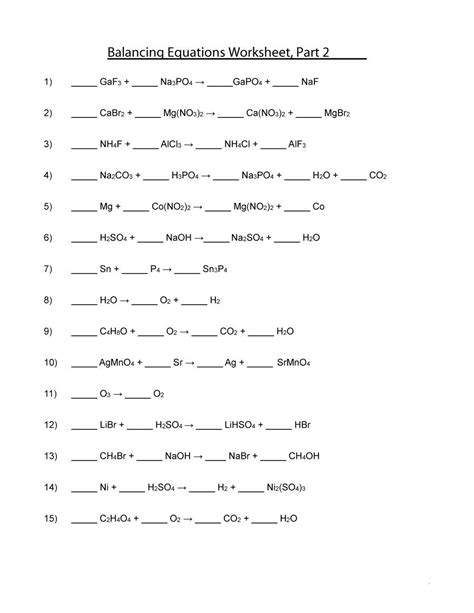 Submitted 5 months ago by williamprunier. Balancing Equations Worksheet | Business Mentor