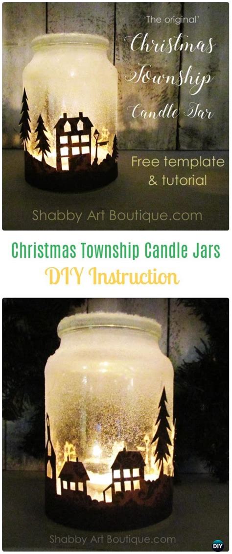 Christmas Spirit Week Idea Frosted Mason Jar Glass Container Craft Projects Diy Instructions