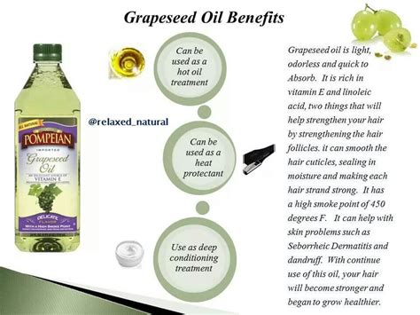 It feeds skin and hair with nourishing vitamins, antioxidants, and essential just make sure you're using cold pressed grapeseed oil for vitamin e to be most potent. Grapeseed oil benefits | Grapeseed oil benefits, Natural ...