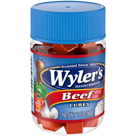 Wyler's Beef Bouillon Cubes 24 - 2 oz Jar - Walmart.com ...
