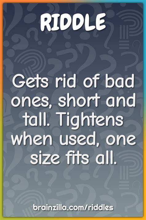 Gets Rid Of Bad Ones Short And Tall Tightens When Used One Size