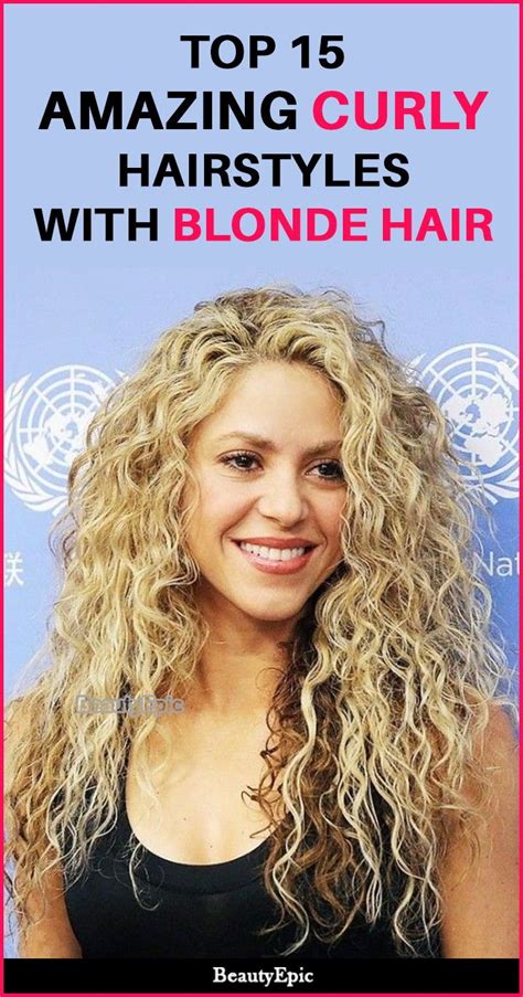 Top 15 Amazing Curly Hairstyles With Blonde Hair Curly Long Bangs