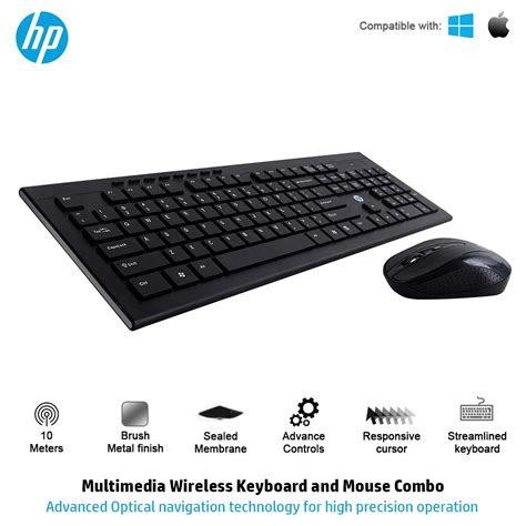 Hp Multimedia Slim Wireless Keyboard And Mouse Combo