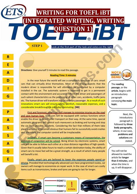 Writing For Toefl Ibt Integrated Writing Question 1 Methodology