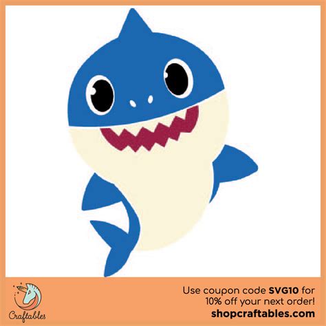 Download the files, print them out, cut them out, and make your party extra beautiful! Free Baby Shark SVG Cut File | Craftables
