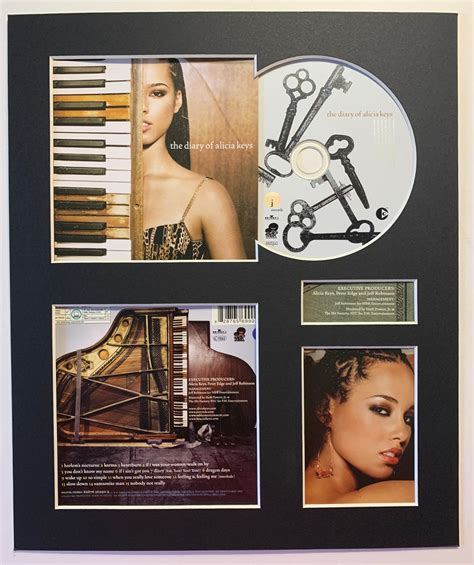 Alicia Keys The Diary Of Alicia Keys Album Display With Etsy