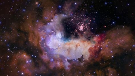 Hubble Space Telescope 4k Video Celestial Fireworks Star