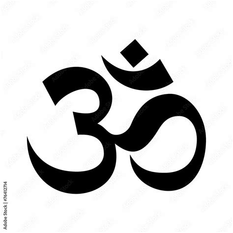 Om Hinduism Symbol Stock Vector Adobe Stock