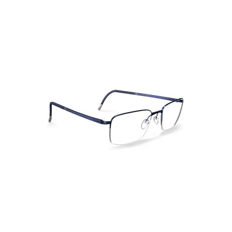 Silhouette 5560 Illusion Nylor 4540 Satin Blue Eyeglasses Man