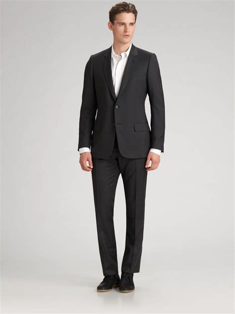 Dior Homme Twopiece Suit In Gray For Men Lyst