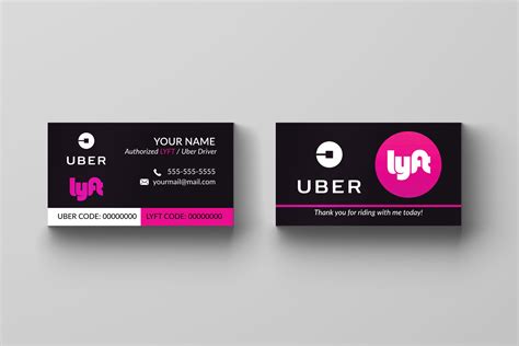 Design & order online today. 100 Uber / LYFT Driver Business Card - Business Cards