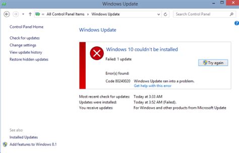 Fix Windows Failed To Install Due To Error Code
