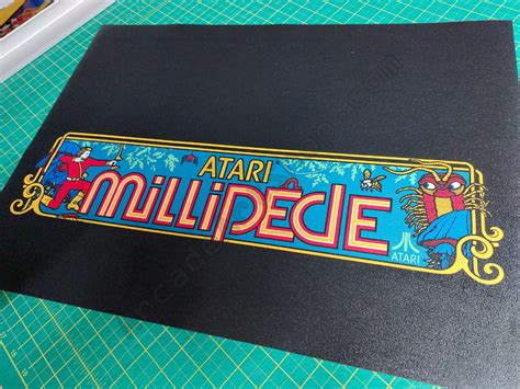 Millipede Atari Usa Cabinet Marquee Arcade Art Shop