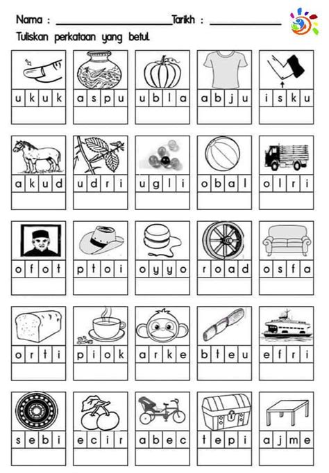 Latihan Bahasa Melayu Untuk Murid Prasekolah Tadika Tahun 4 6