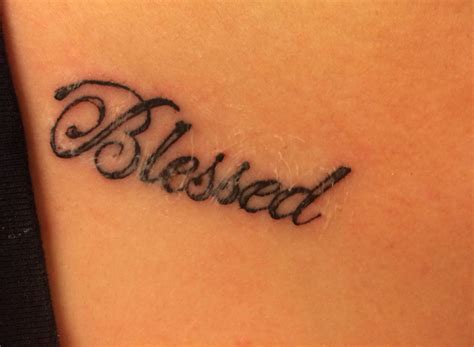 Collar Bone Blessed Tattoo Tattoo Artists Blessed Tattoos Cool Tattoos