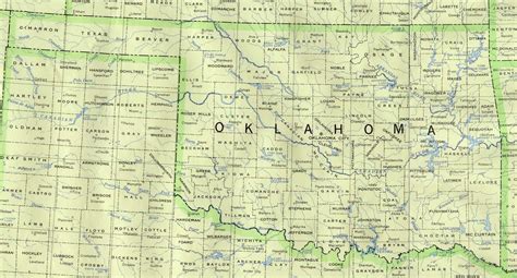 Oklahoma Outline Maps And Map Links