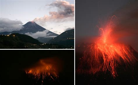 Photos Ecuadors Throat Of Fire Tungurahua Volcano Erupts Photos