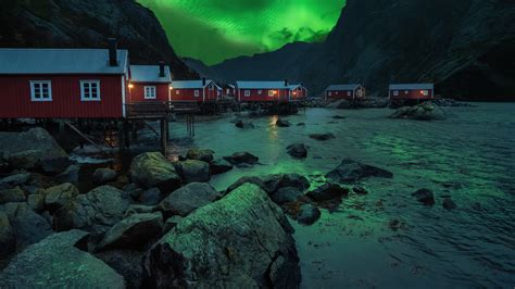 Free Download Norway Lofoten Mountains Evening Coast 4k Norway