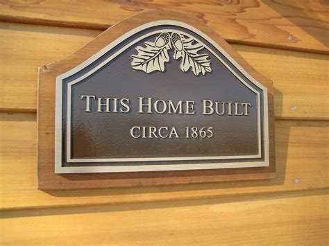 Cast Bronze House Plaque Metal Design House Plaques Trophies