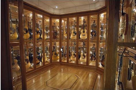 Guitar Room Music Studio Room Guitar Display Case