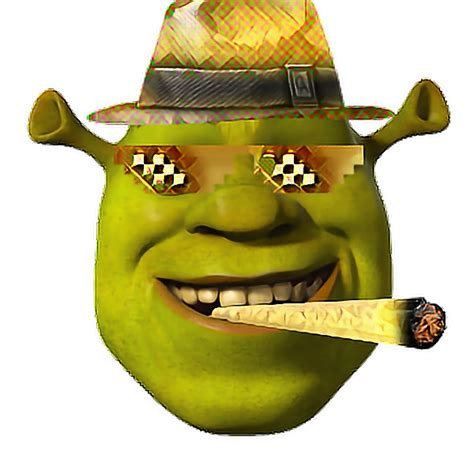 Golden Mlg Shrek Face Bling Shrek Dank Meme Funny Wow
