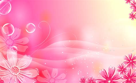 Pink Gradient Background Beauty Bubble Fantasy Material Creative