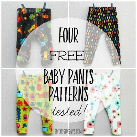 4 Free Baby Pants Sewing Patterns Tested Baby Pants Pattern Baby