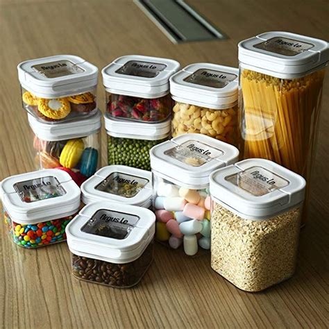 Shazo's airtight food storage containers literally doubled the cabinet space in my tiny rental kitchen! Amazon.com: Airtight Food Storage Containers with Lids 7 ...