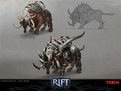 Battle Boar Mount Sven Bybee Concept Art Weird Creatures Creature Art