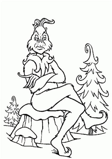 Free Printable Grinch Coloring Cards