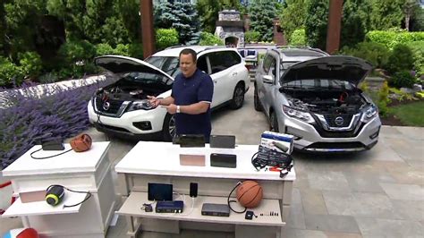 This model has a 58830mwh battery and a series of outlets to charge electronics and jump start cars. Halo Bolt Air Car Jump Starter & Air Compressor with Accessories on QVC - YouTube