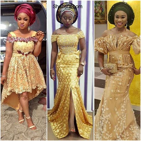 Trending Gold Aso Ebi Styles For Women Photos Fabwoman