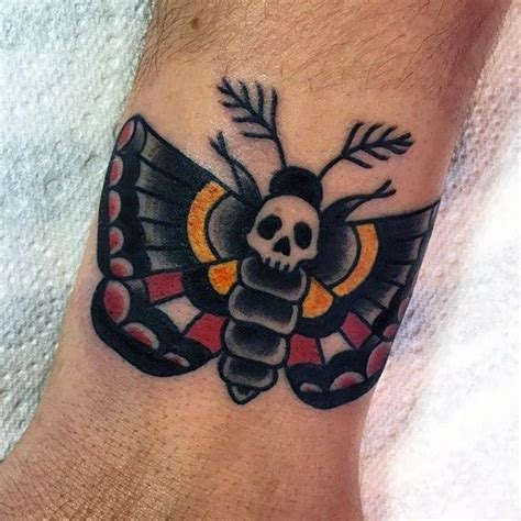 50 Traditional Moth Tattoo Designs For Men Nocturnal Insect Ink