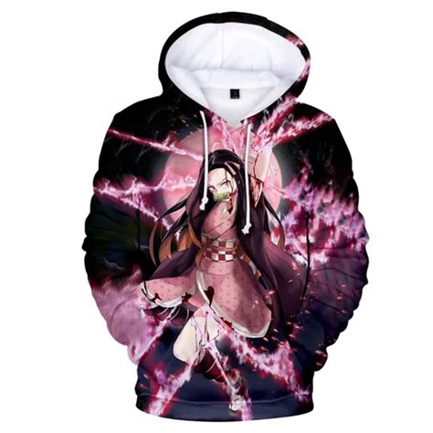 Demon Slayer Anime Kamado Nezuko 3d Printing Hoodie Sweatshirts Unisex