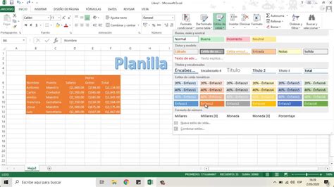 Estilos De Celdas En Excel Youtube