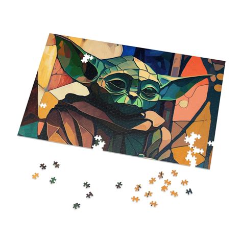 Jigsaw Puzzle Adventure Of Baby Yoda Etsy