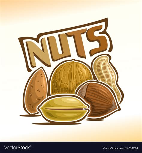 Logo For Nuts Royalty Free Vector Image Vectorstock