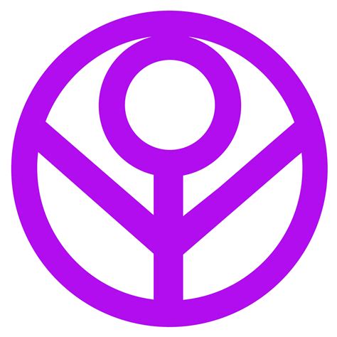 Female Power Symbol 1 Purple