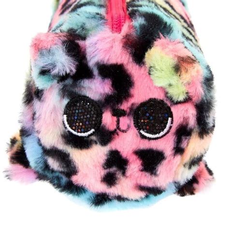 Lulu The Leopard Rainbow Plush Zippered Makeup Bag Cosmetics Bag Pencil Pouch Ebay