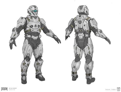 Doom Mp Uac Set 2 By Emersontung Concept Art Sci Fi Armor Armor
