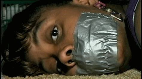 YEAR OLD COLLEGE Babe GETS MOUTH STUFFED HANDGAGGED DUCT TAPE GAGGED TIGHTLY TIED UP