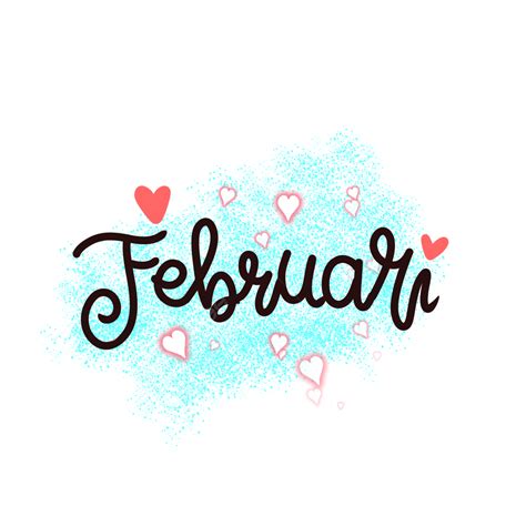February Lettering Clipart Transparent Png Hd February Lettering With