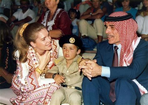 Queen Noor With Her Son Prince Hamzah And King Hussein Ahlan Wa Sahlan Queen Noor Royal