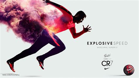 Nike Cristiano Ronaldo Cr7 Sport Advertising Football Explosive Speed
