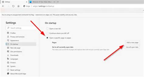 How To Set Or Change Microsoft Edge Homepage On Windows