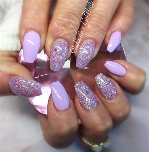 Pin By Esther Barelds On Nagels Lavender Nails Prom Nails Purple Nails
