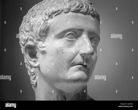 Roman Bust Of Emperor Tiberius Black And White Stock Photos And Images
