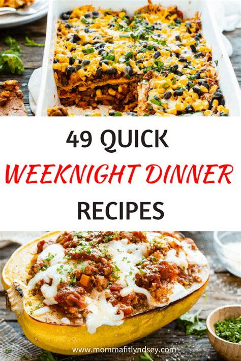 49 Easy Weeknight Dinner Ideas that are Healthy! - Momma ...